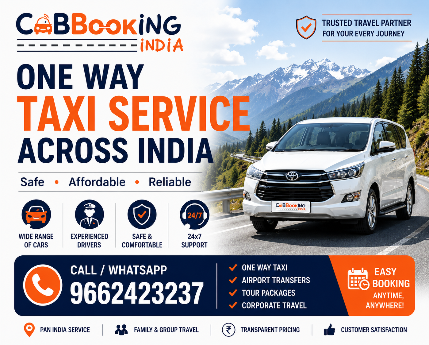 Best One Way Taxi Service in India
