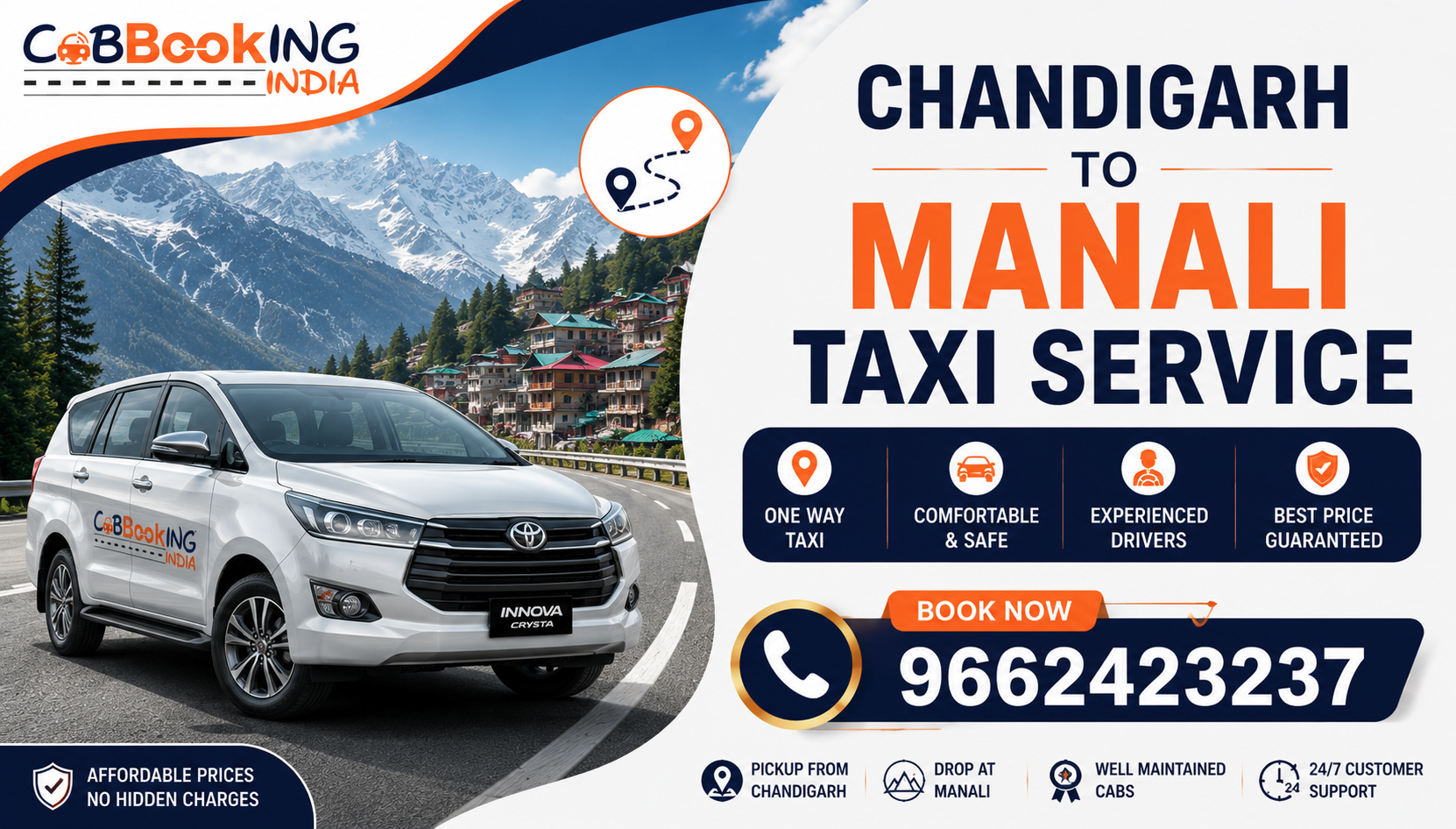 Chandigarh to Manali Taxi Service
