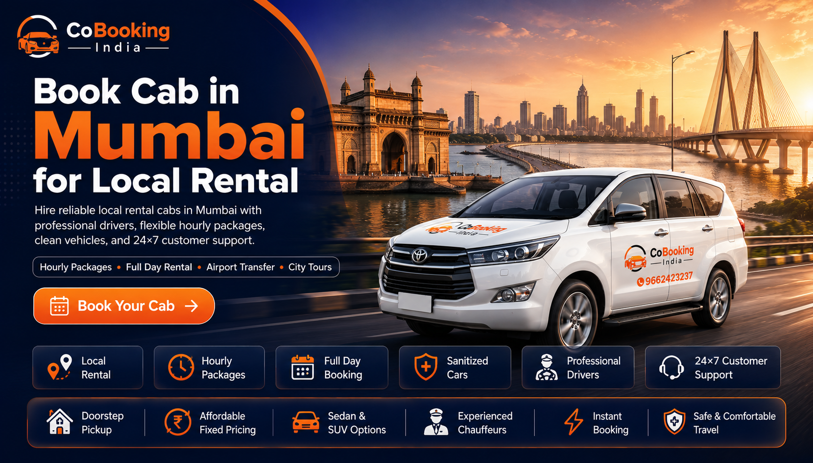 Book Cab in Mumbai for Local Rental – Easy, Affordable & Reliable Travel Service Mumbai